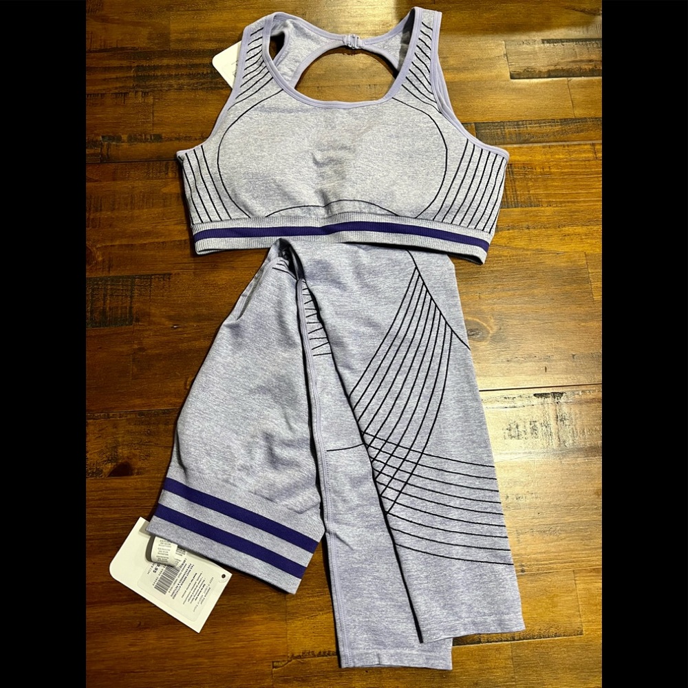 Fabletics set- matching leggings and sports bra NWT